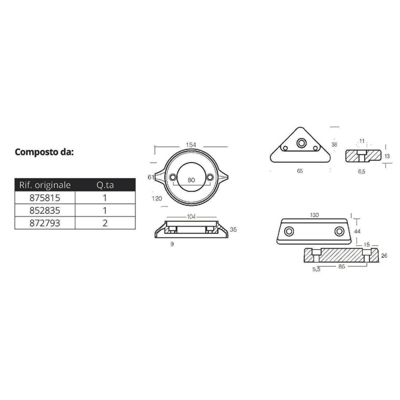 ALUMINIUM KIT VOLVO 290 C