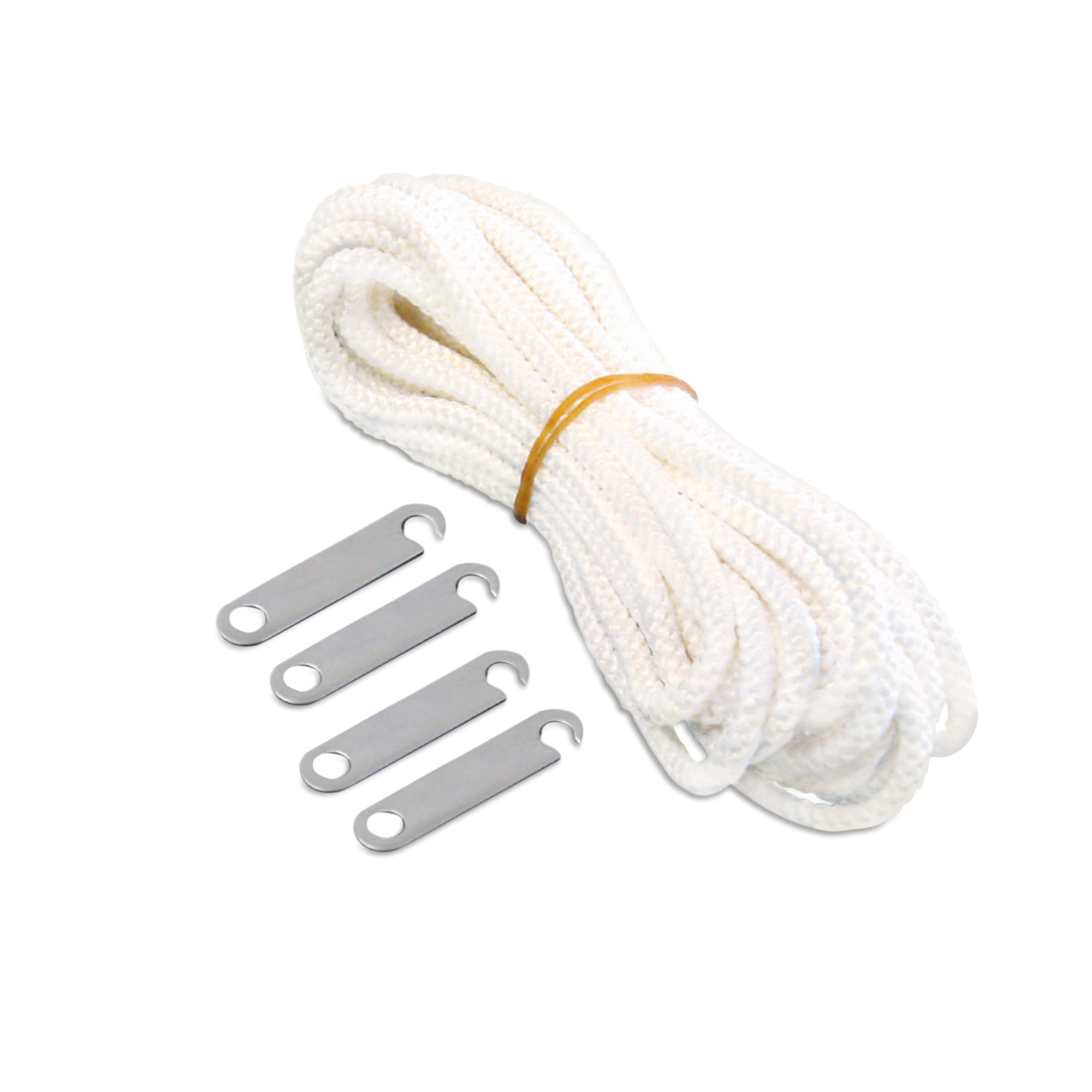 TIE DOWN ROPES complete with eye straps and screws
