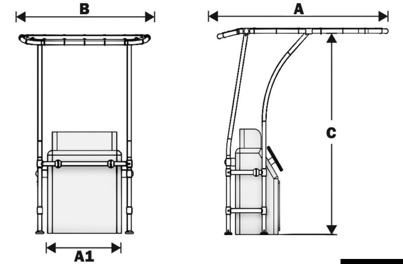 Professionelles T-Top aus Aluminium