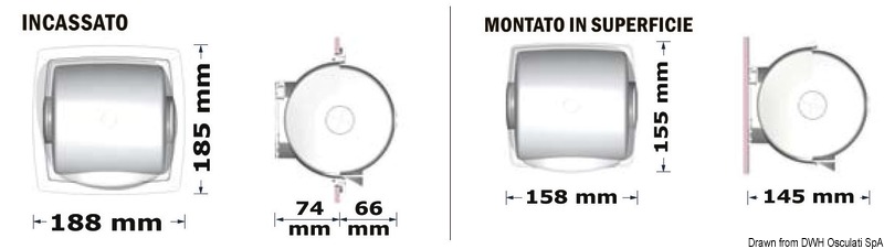 Toilettenpapierhalter DOMETIC-OCEANAIR DryRoll