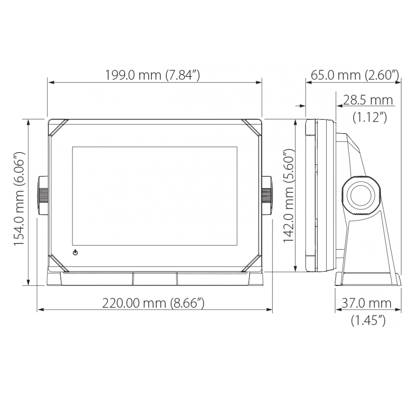 7" DISPLAY WITHOUT TRANSDUCER