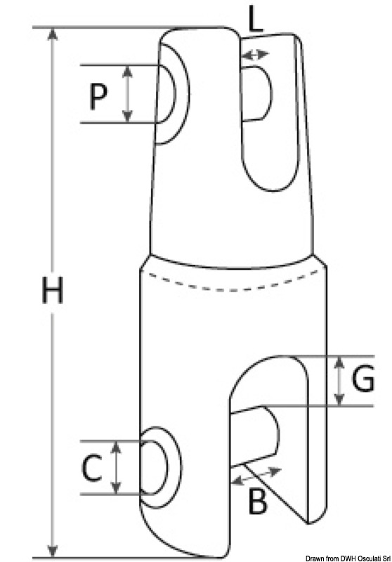 Ankerwirbel Mega aus einer mit einer CNC-Drehmaschine gefrästen Stahlstange