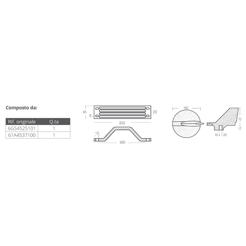ALUMINIUM KIT YAMAHA 200-250 HP