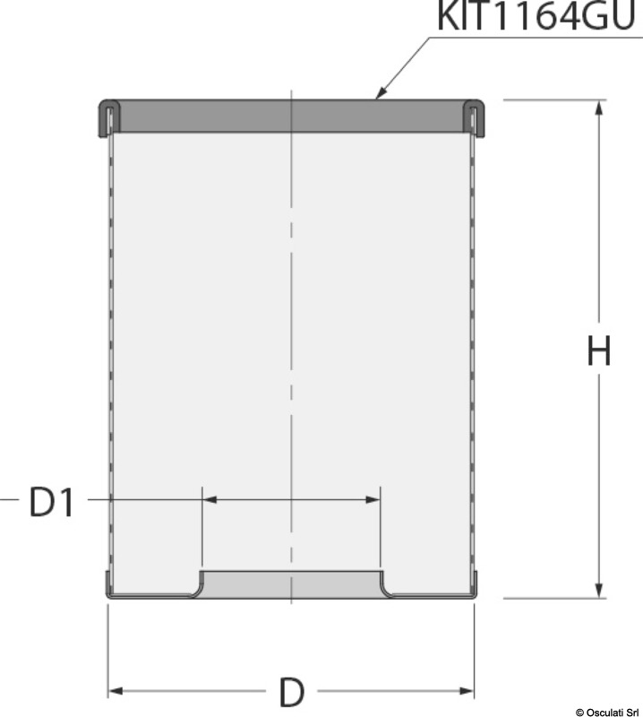 Ersatzkörbe aus Edelstahl 316 für Filter der Serie Ionio von GUIDI.