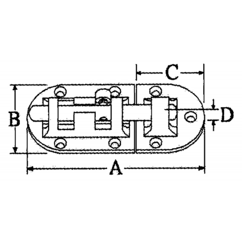 BOLZENRIEGEL Inox mm90