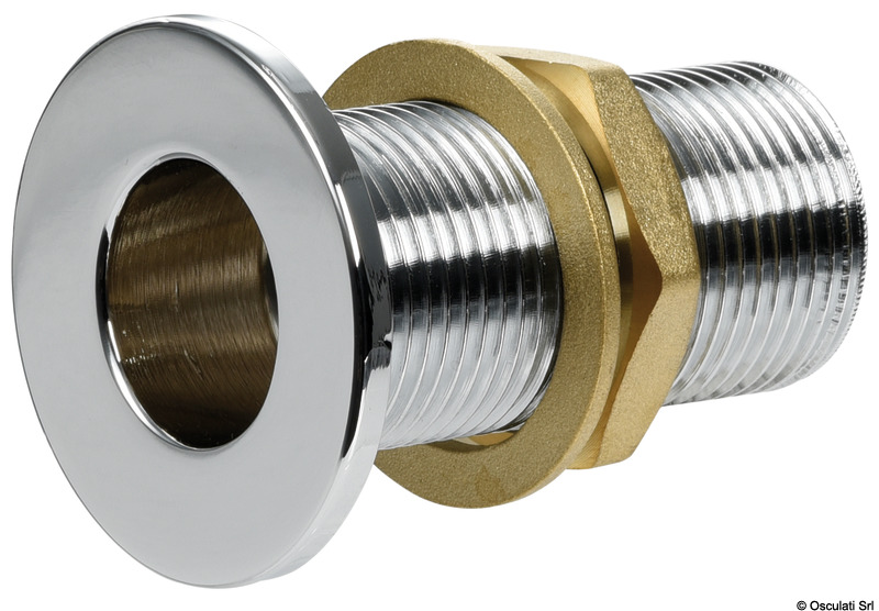 Flacher Borddurchlass, nur Gewinde