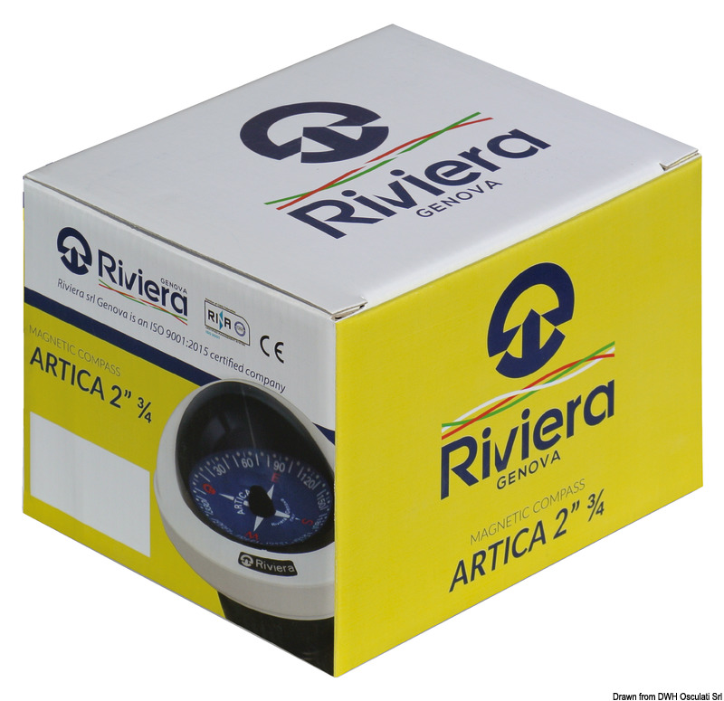 Einbaukompasse RIVIERA Artica Slim 2” 3/4
