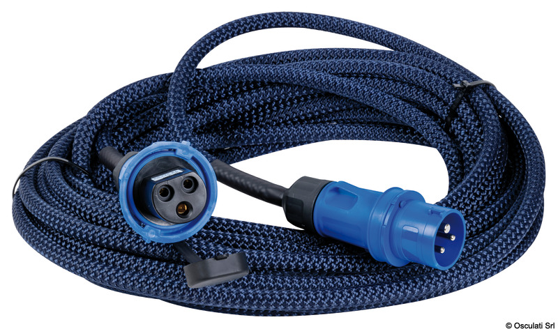 Kabel für Landanschluss mit Schutzhülle und Cruiser-Stecker