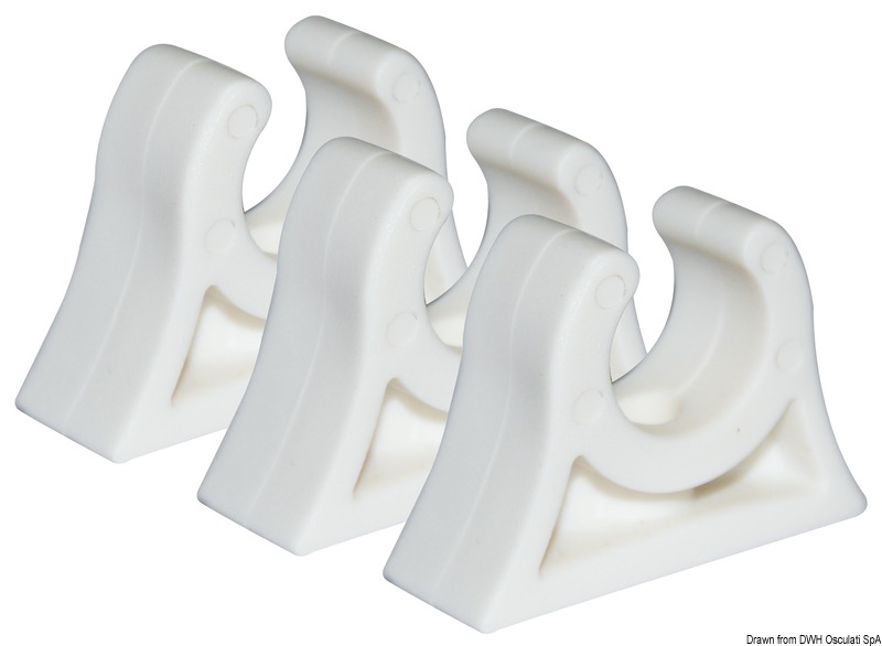 Clips für Rohre, Riemen, Ruderarme, Bootshaken, Angelruten, usw