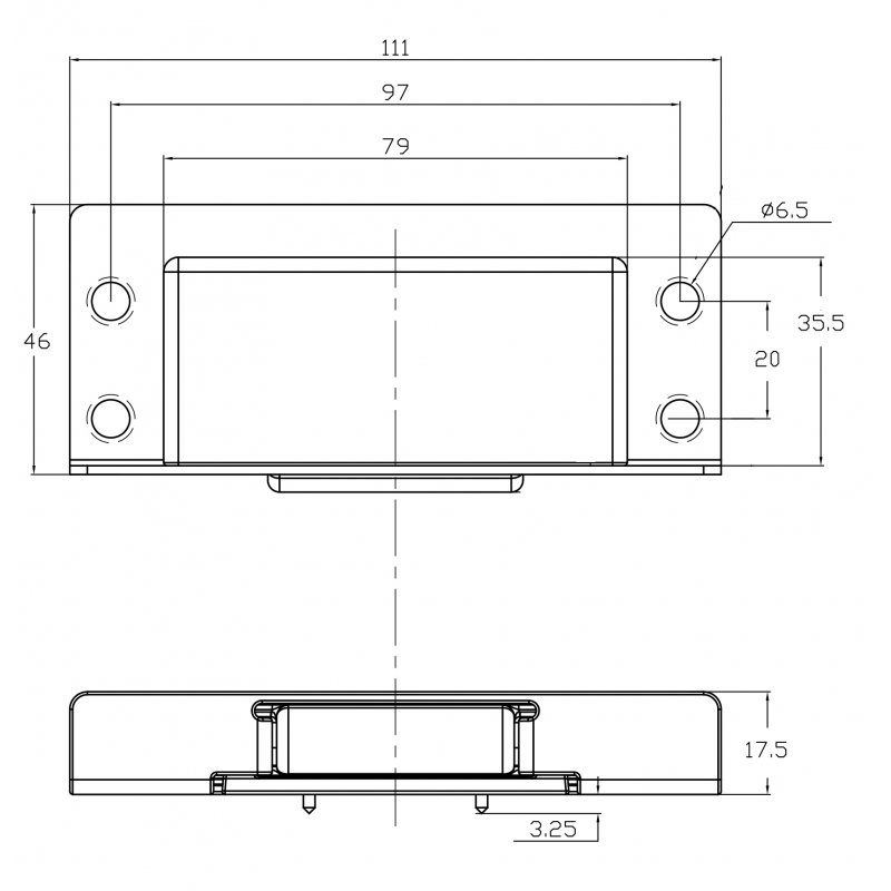 CLOSURE FOR DOORS STAINLESS STEEL 316