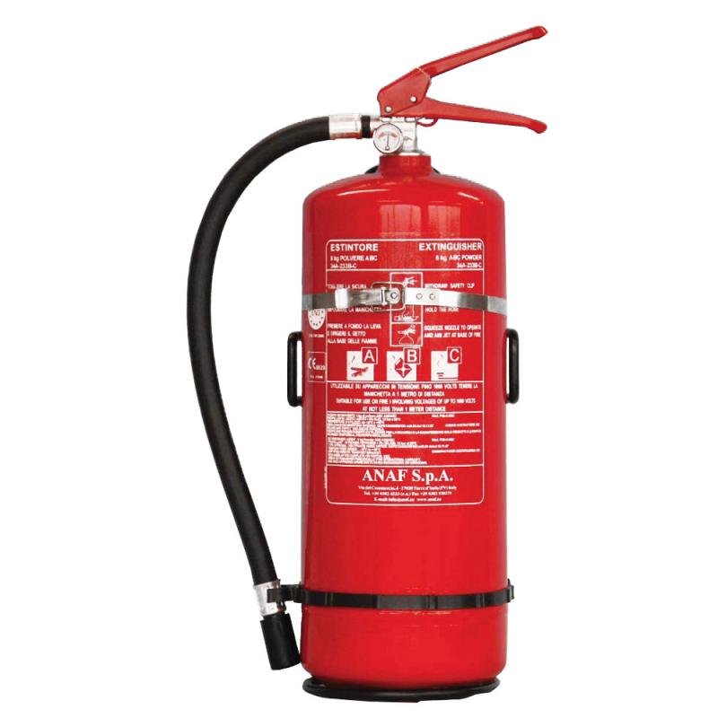 FEUERLÖSCHER M/MANOMETER KG.6 PULV.