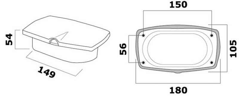 Wasseranschluss New Edge mit Warm-/Kaltwassermischbatterie