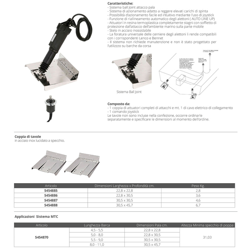 ELECTROMECHANICAL TRIM TABS MTC MM.273 12V.