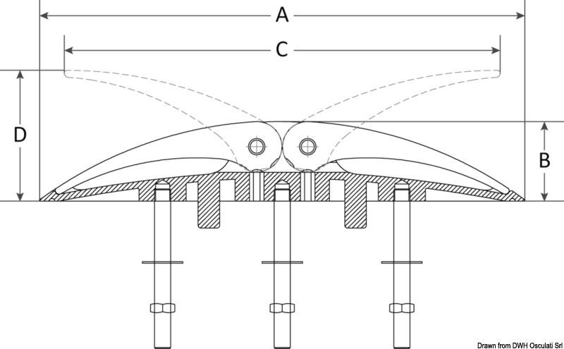 WING - versenkbare Klampe