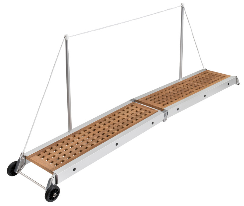 Klappbare Gangway mit Würfelgräting-Lauffläche