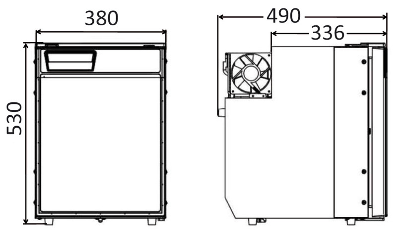Kühlschrank Frigo° mit Clean-Touch-Frontpanel