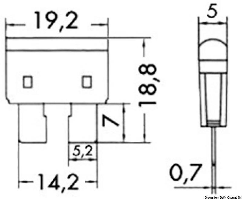 Standard-Flachstecksicherungen mit LED Kontrolllampe