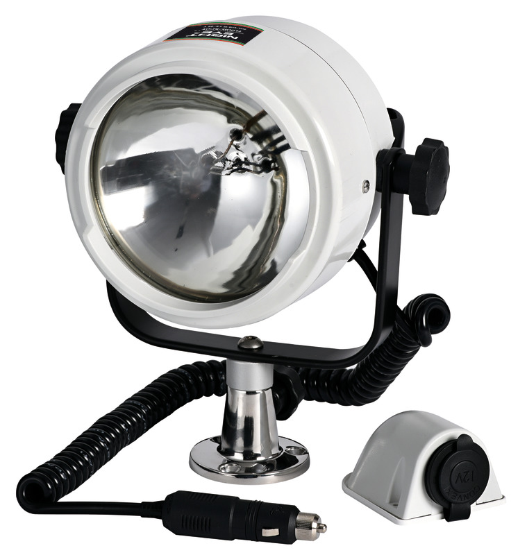 Tiefenstrahler Night Eye und Night Eye LED mit Befestigungsbasis.
