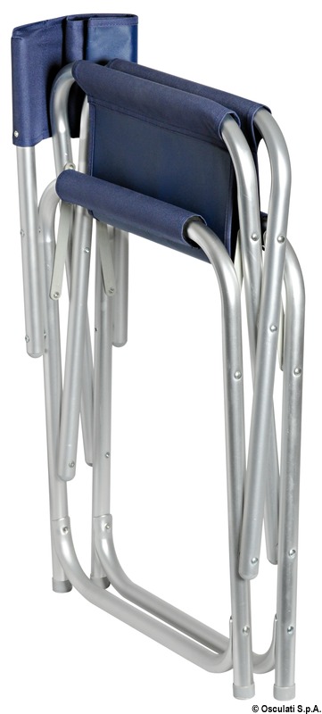 Reggisseur-Klappstuhl aus eloxiertem Aluminium