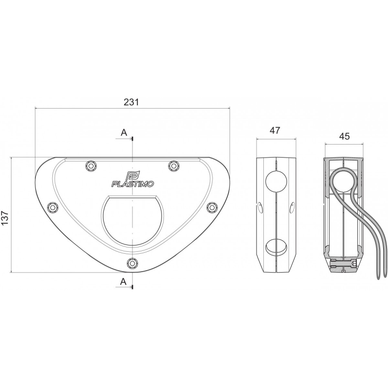 OUTBOARD ENGINE BRACKET