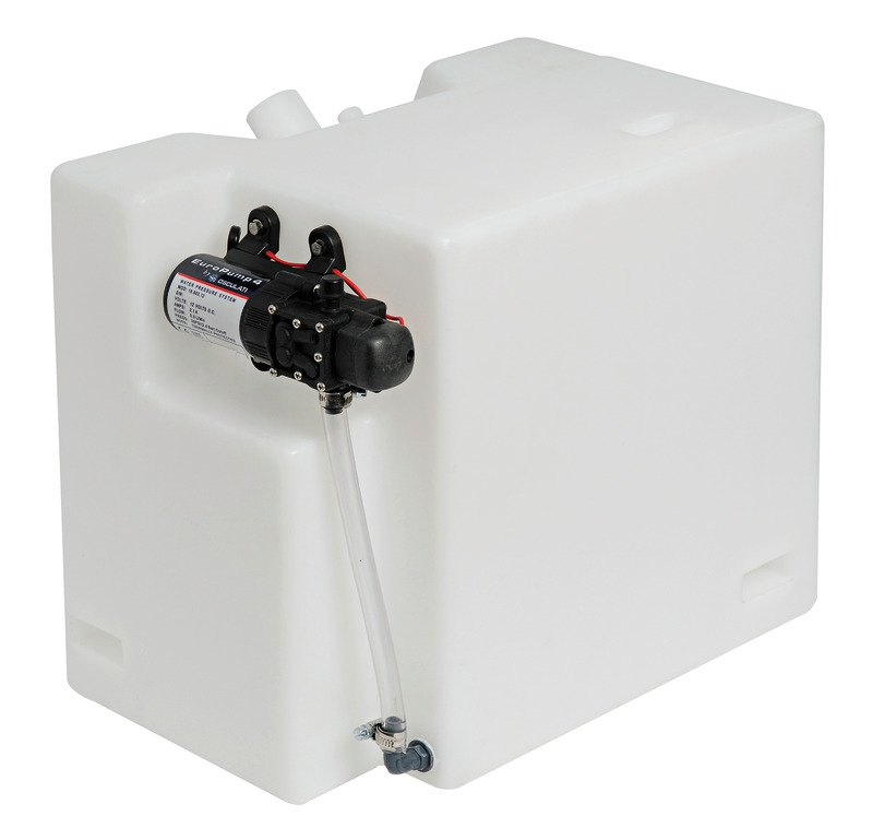 Wassertank mit Autoklav, um 90° drehbar