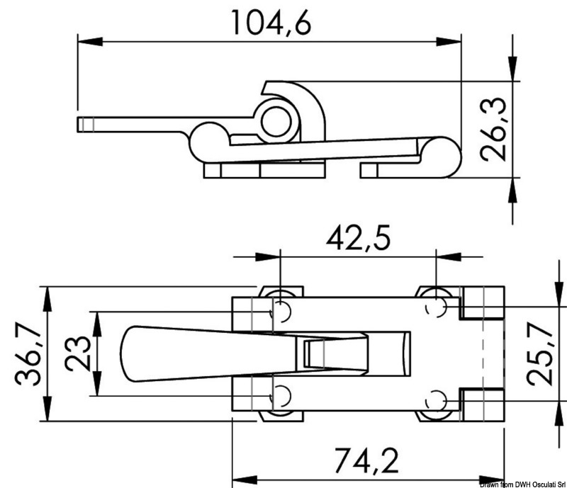 Hebelverschluss AISI 316