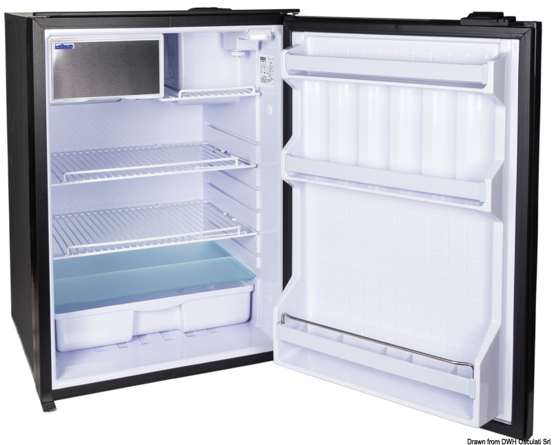 Isotherm Kühlschrank mit hermetisch geschlossenem Secop Kompressor, wartungsfrei, 130 Liter - Silber