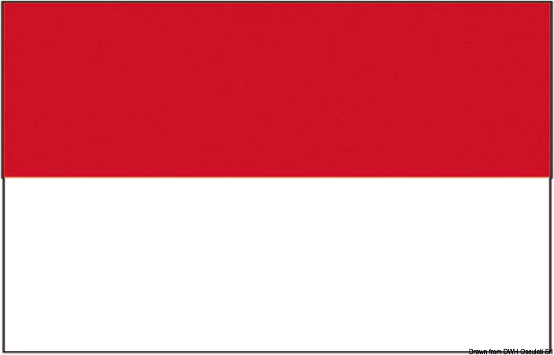 Flagge - Fürstentum Monaco