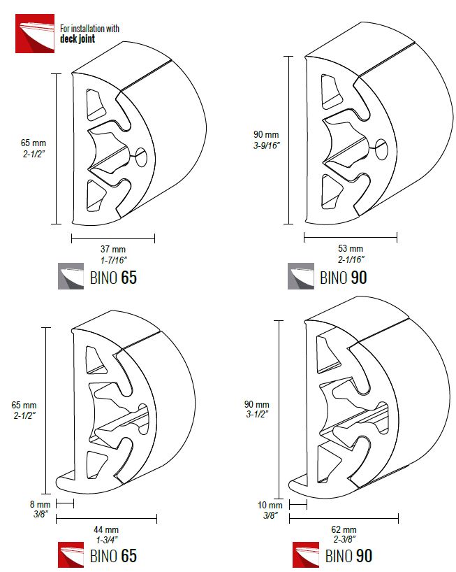 BINO H 40-90 - PROFILE PVC
