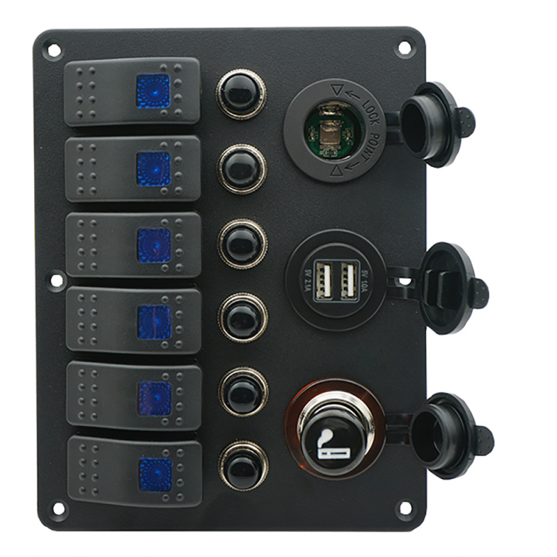 BLACK CIRCUIT PANEL