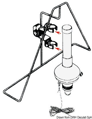 Halterung für Hufeisen-Rettungsringe
