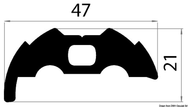 PVC-Sockel, grau f. Profillaste 35, aufgeweitet