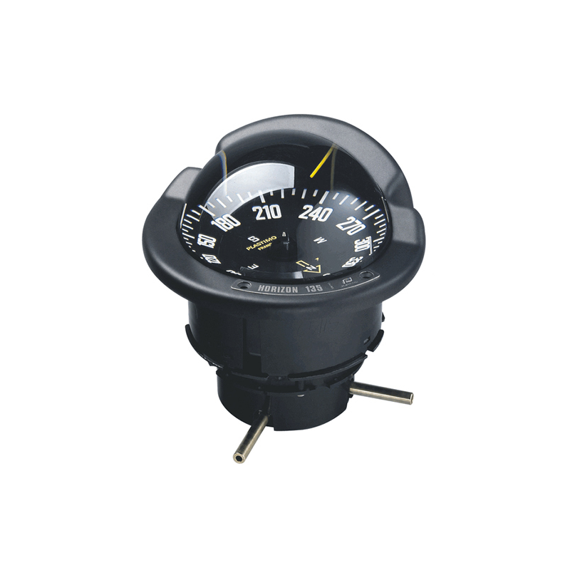 BLACK COMPASS WITH BLACK FLAT CARD