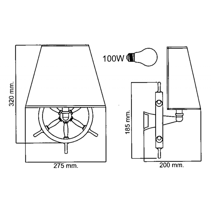 LAMPE MIT RUDER