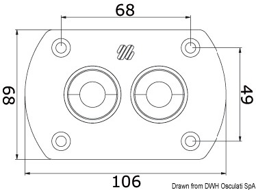 Schott-Set für hydraulische Doppelleitung, wasserdicht.
