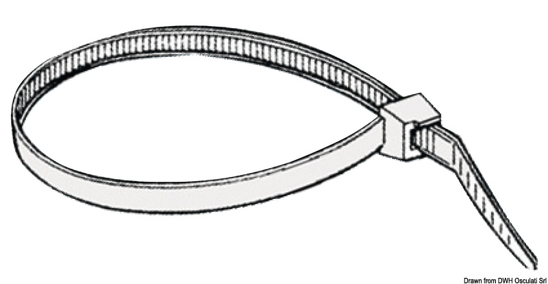 Flachkopf-Binder aus Technopolymer Belturing Plus mit hoher Festigkeit