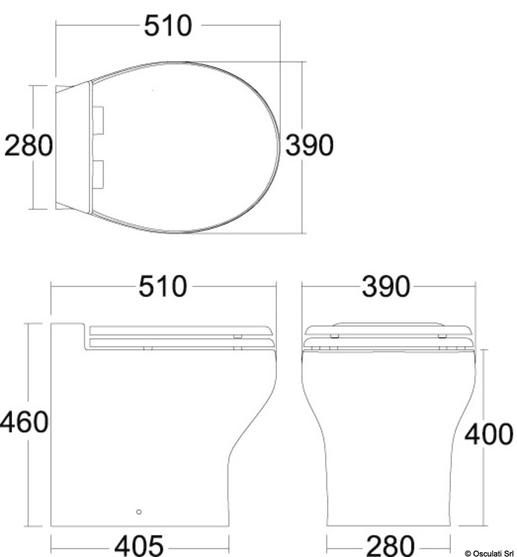 TECMA Silence Plus 2G Black Edition elektrische Bordtoilette