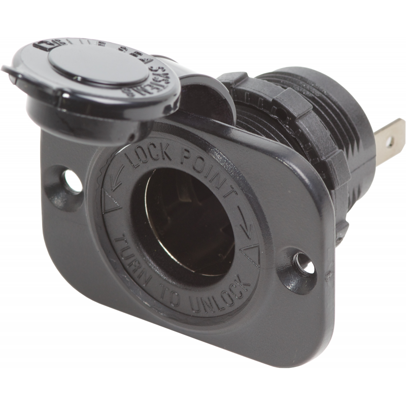 CIGARETTE LIGHTER SOCKET 12V. BLACK