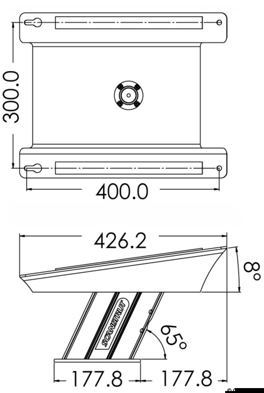 SCANSTRUT 150-mm Power Tower aus Aluminium für Starlink