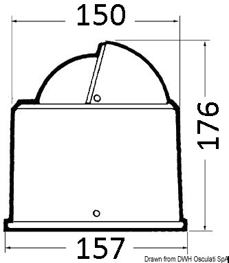 RIVIERA 4" Kompass mit Sockel