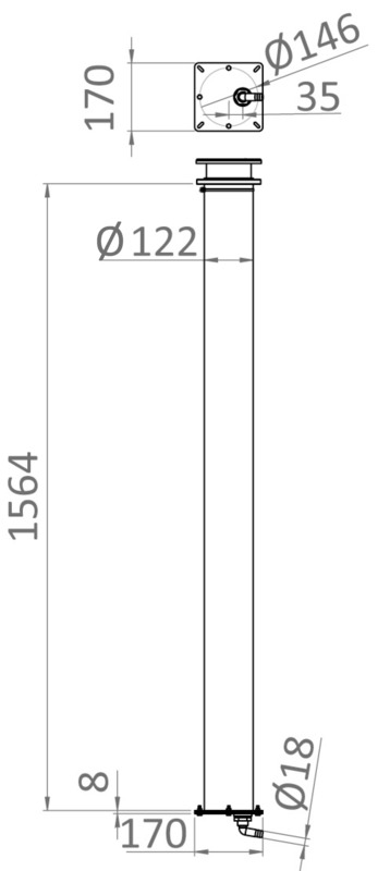 2 Stk. Drainagebeutel f. Teleskop-Davit 42.358.00
