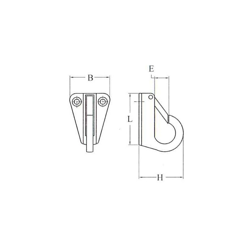 PLÄTTCHEN Inox 316 HAKEN 4848407