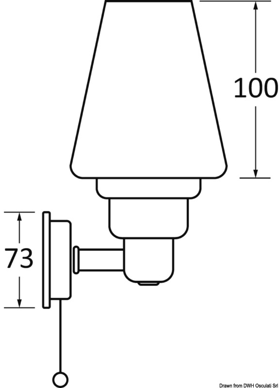 Glow Light Halogenleuchte, nicht schwenkbare Kojenlampe