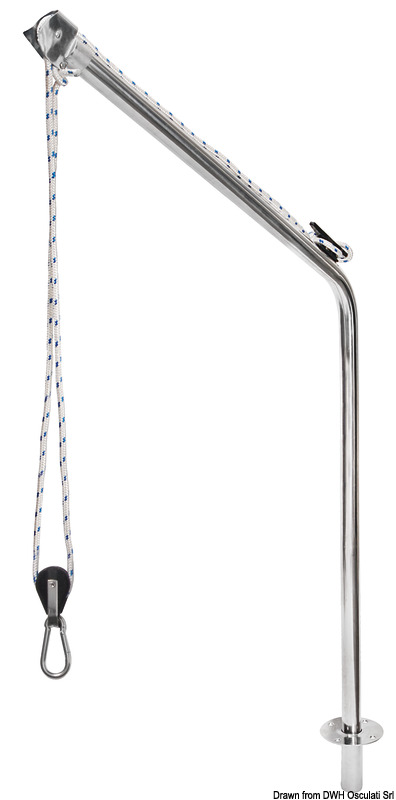 Edelstahl-Davit