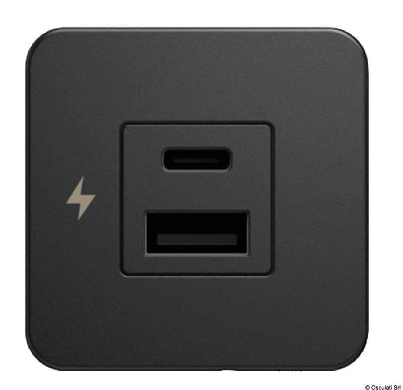 Doppelte USB-A + USB-C SCANSTRUT Fliese
