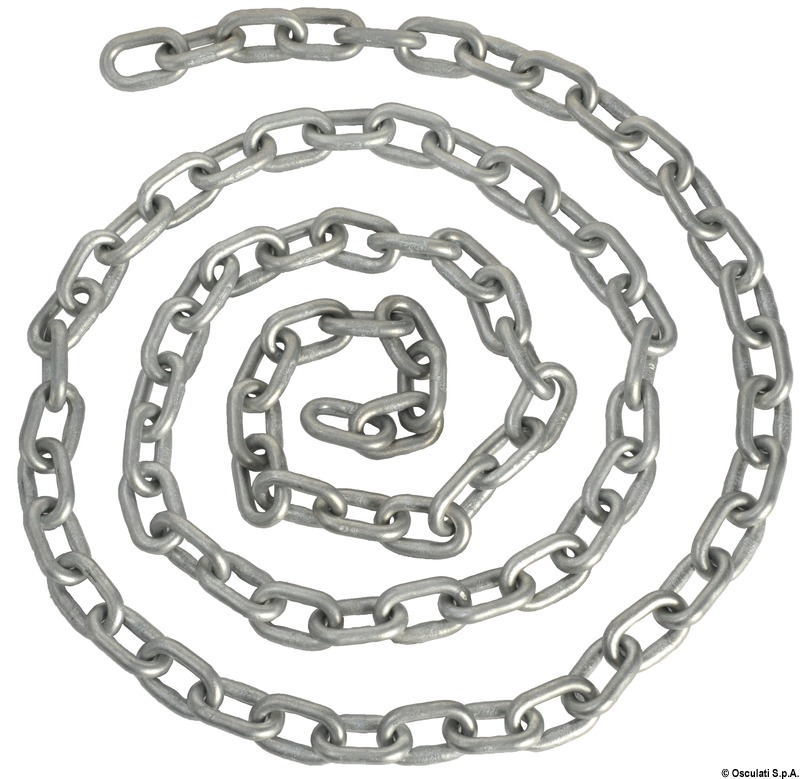 Kalibrierte Kette, feuerverzinkt