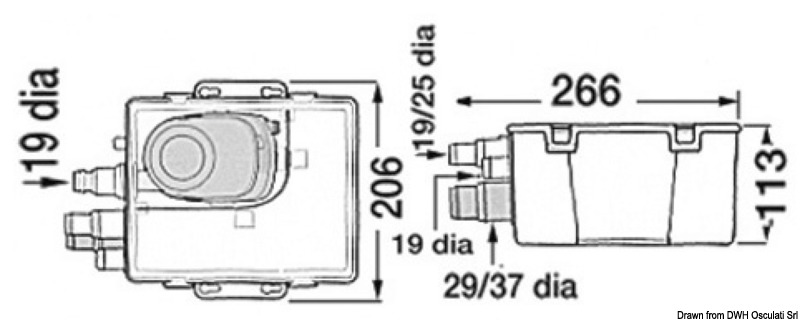 Brauchwassersammelbecken mit Automatikpumpe von ATTWOOD