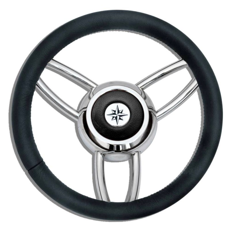 BLACK T26 STEERING WHEEL Ø MM.350