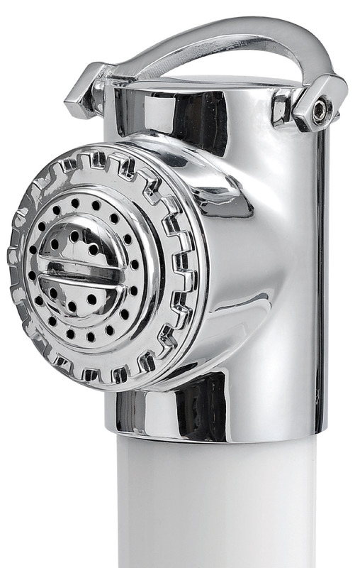 Classic Evo Deckdusche für Wandmontage mit Mizar Dusche mit Druckknopf