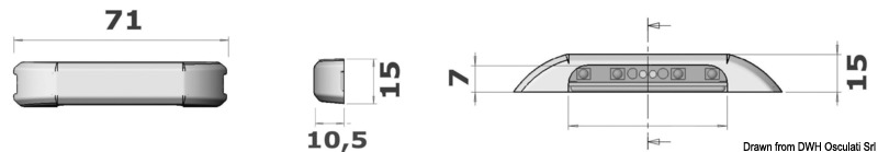 LED-Orientierungsleuchte, ohne Einbau